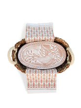 Load image into Gallery viewer, Bread Warmer & Basket Gift Set with Tea Towel - Bird Oval