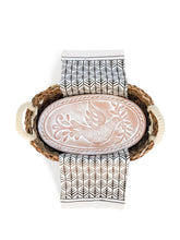 Load image into Gallery viewer, Bread Warmer & Basket Gift Set with Tea Towel - Bird Oval