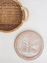 Load image into Gallery viewer, Bread Warmer & Basket - Tree of Life Round