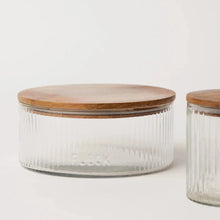 Charger l'image dans la galerie, Bocaux de rangement en verre cannelé - lot de 3