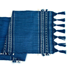 Load image into Gallery viewer, Handwoven Table Runner in Indigo Arrow