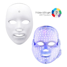 Charger l'image dans la galerie, Masque facial à luminothérapie LED 7 en 1 – Soin de la peau avancé à domicile !