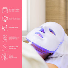 Charger l'image dans la galerie, Masque facial à luminothérapie LED 7 en 1 – Soin de la peau avancé à domicile !