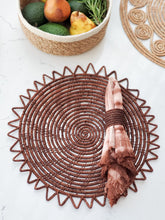Load image into Gallery viewer, Surya Woven Palm Fiber Placemat - Brown (Set of 2)