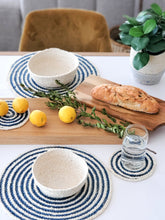 Load image into Gallery viewer, Kata Spiral Placemat - Blue (Set of 4)