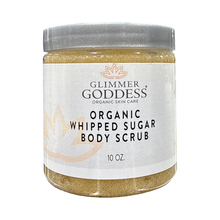 Load image into Gallery viewer, Organic Whipped Sugar Body Scrub 10 oz – Crepey Skin Treatment & Exfoliator