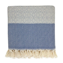 Load image into Gallery viewer, Diamond Stripe Turkish Throw