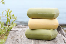 Load image into Gallery viewer, 3 Pack 100% NATURAL OLIVE OIL SOAP WITH SHEA BUTTER & OATMEAL