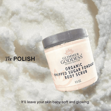 Load image into Gallery viewer, Organic Whipped Sugar Body Scrub 10 oz – Crepey Skin Treatment & Exfoliator