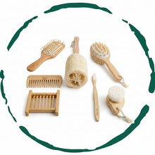 Заредете изображение във визуализатора на галерията – Zero-Waste Bath Accessories Bundle