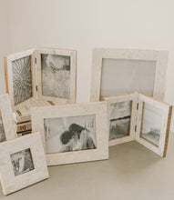 Заредете изображение във визуализатора на галерията – Artemis 5x7 Double Picture Frame - Bone, Fair Trade
