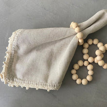 Load image into Gallery viewer, Wooden Spheres Napkin Ring - set of 4
