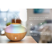 Load image into Gallery viewer, Pursonic Aromatherapy Diffuser &amp; Essential Oil Set-Ultrasonic Top 3 Oils-300ml with 2 Mist Settings 7 Ambient Light Settings
