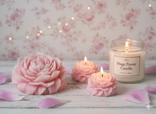 Заредете изображение във визуализатора на галерията – Huge Peony Candle | Sculptural Soy Wax
