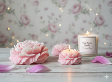 Заредете изображение във визуализатора на галерията – Huge Peony Candle | Sculptural Soy Wax
