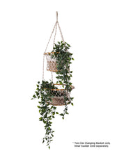 Load image into Gallery viewer, Jhuri Double Hanging Basket
