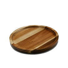 Заредете изображение във визуализатора на галерията – Zavis Green Acacia Wood Round Stackable Plate / Platter 8"  | Dishwasher Safe
