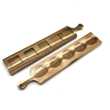 Load image into Gallery viewer, [ Set of 3 ] Zavis Green Acacia Wood 5 Hole Double sided Flight Board 21" | Dishwasher Safe
