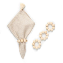 Load image into Gallery viewer, Wooden Spheres Napkin Ring - set of 4
