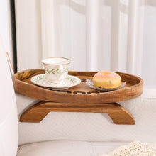 Заредете изображение във визуализатора на галерията – Couch Potato Tray-Smart Clip-On Sofa Tray Made of Acacia Wood
