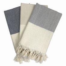Заредете изображение във визуализатора на галерията – Herringbone Turkish Hand Towel

