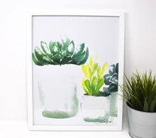 Charger l'image dans la galerie, Impression artistique succulente (4) sur papier 11x14, Décoration murale, Décoration intérieure, Art botanique
