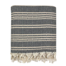 Load image into Gallery viewer, Woven Stripe Turkish Throw
